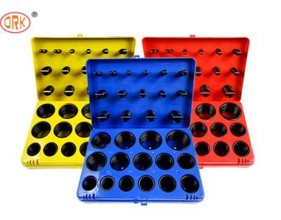 中国 Black 382pcs Leakproof NBR O Rings in Red Blue Yellow O Ring Kits for Truck 販売のため