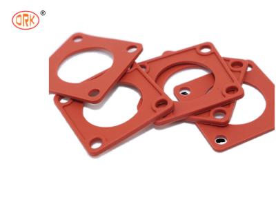 China Silicone Good Elongation Reddish 70 Shore Rubber Square Gasket  For Connector Seals for sale