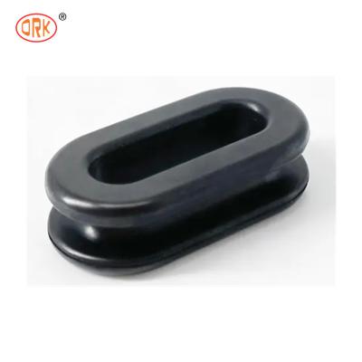 China ORK Rubber gevormde onderdelen FDA gecertificeerd Niet giftig Silicone rubber grommets Treksterkte 1000 PSI Te koop