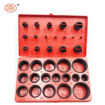 China 5A 382PC NBR 70 90Shore Hydraulic Seal Kits Red Color Imperial Size Automotive O Ring Kit for sale