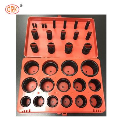 China ORK Universal Standard SAE Standard 407PC Hochleistungs-Rohrleitungs Gummi O Ring Kit zu verkaufen