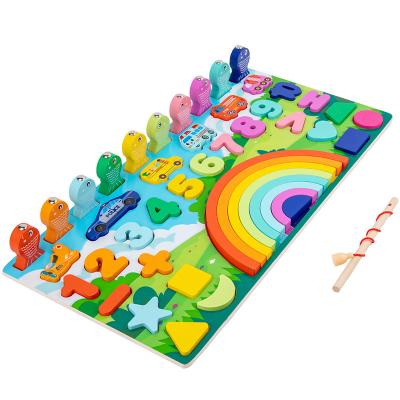 China Earlier Education Math Board Logarithmic Kindergarten Kids Educational Montessori Game Peach Wooden Toys for sale