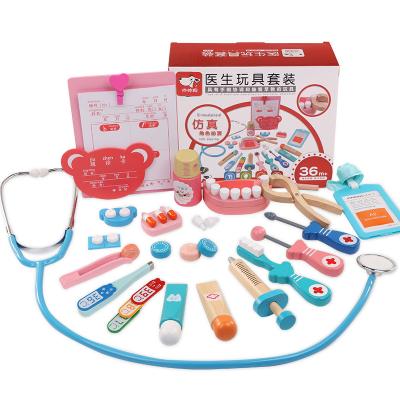 China 2 Years + Hot Sales Doctor Toys Set Toy Wooden Early Educational Toys For Baby for sale