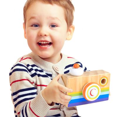 China 2 Years+ Wooden Toys Camera Kaleidoscope New Educational Toys For Children for sale