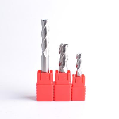 China Aluminum Carbide Router Bit CNC 3 Flutes Roughing Endmill Cutting Tools for sale