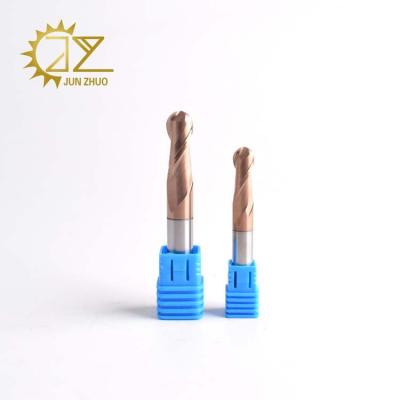 China Solid Carbide 2 Flutes Ball Nose With Coating Combo Tools Milling Spiral Cutter for sale