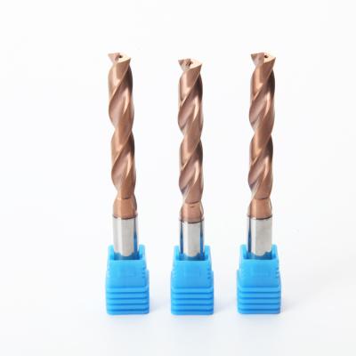 China Metal Drilling Solid Carbide Customized Metal Coolant Fed Twist CNC Drill Bit For Stainless Steel for sale