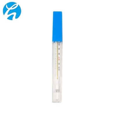 China Professional Large Size ARMPIT Medical Supplier None Mercury Armpit Glass Clinical Thermometer for sale