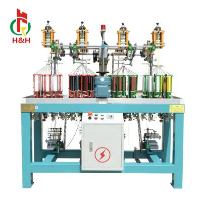 China lace making machine hot sales 21 carrier braiding machine for metallic yarn zigzag strips for sale