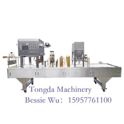 China Tongda Factory Napkin Wet Food Drum Canister Filling Sealing Machine for sale