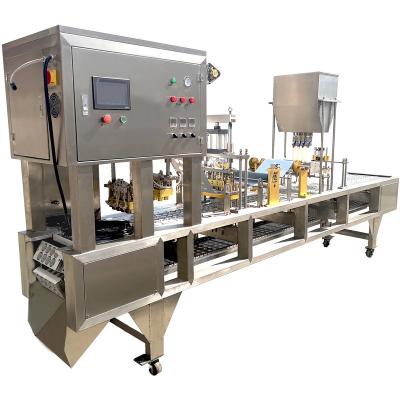 China Food Milk Cup Yogurt Cup Juice Cup Filling Sealing Machine for sale