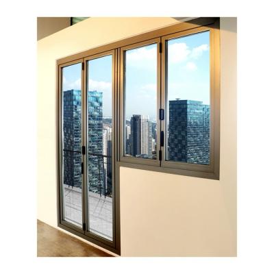 China Folding screen new product aluminum alloy folding door and window 90 corner without column folding window for sale