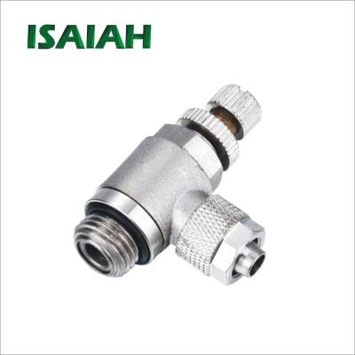 China Advertising Company Air Fitting New Product Pneumatic Component Speed ​​Control Throttle Valve for sale