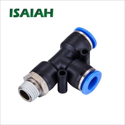 China Advertising Company ISAIAH Brand Pneumatic Hose Fitting Tube One Touch Quick Press In Fitting for sale