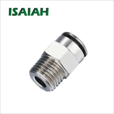 China Advertising Company Pneumatic Brass Taper Hose Wire Connector Straight Hose Air Fitting Fitting for sale