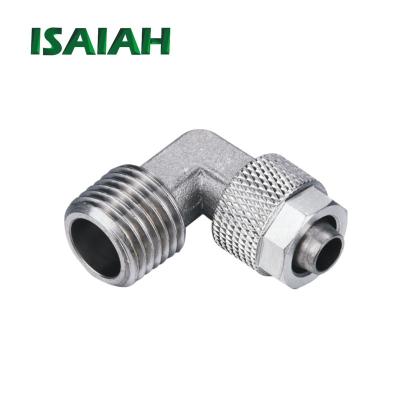 China China Advertising Company Isaiah Elbow Straight Push On Pneumatic Brass Fittings Air Fitting for sale