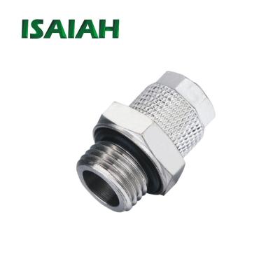 China Ningbo Nickel Plated Push Advertising Company On Pneumatic Fitting Copper Pipe Fittings for sale