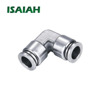 China Advertising Company Cheap Price SS 316L Stainless Steel Pneumatic Elbow Air Fit Use For Food Service Industry for sale