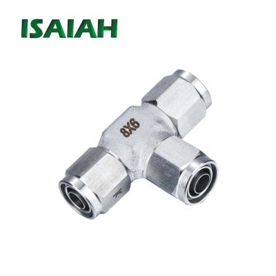 China Advertising Company Good Quality 316 Material Push On Pneumatic Fit Stainless Steel Pipe Fitting for sale