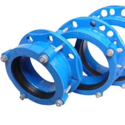 China Pipe Lines Connect FBE Coating CI Flange Adapter Malleable Cast Iron Flange Adapter For PE DI PVC Pipe for sale