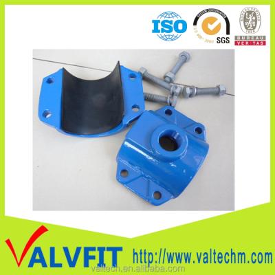 China Medium Water Flow Sand Casting Iron Ductile Pipe Fittings Saddle Flange For PVC Pipe for sale