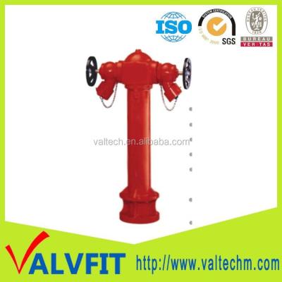 China BS Malleable Cast Iron Fire Hydrant 2 Way DN100 SINGLE FIRE HOOD for sale