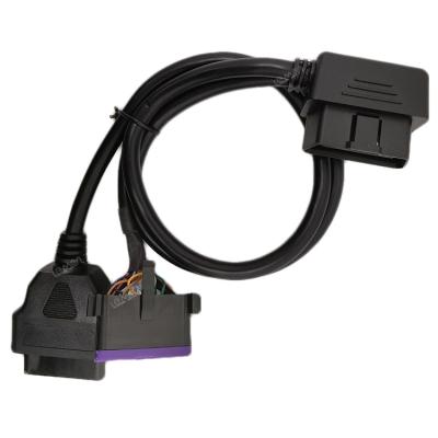 China Support All Cars OBD Port Connector OBD II Adapter J1962 OBD Male Female Diagnostic Cable for sale