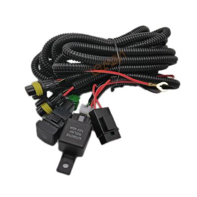 China 12V Automobile Fog Light Battery Car Wire Arm 40A Power Electrical Wiring And Relay For Toyota for sale