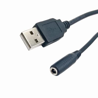 China CCTV Camera 1M USB 2.0 Male to 3.5MM Plug USB Female Cable to 3.5MM Barrel Jack 5V DC Power Cable for sale