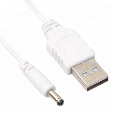 China CCTV / LED Camera Light White 1.35MM x 3.5MM DC Cable USB Jack 5V USB to DC Cable for LED Light for sale