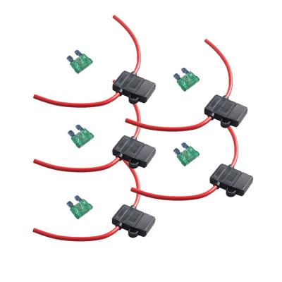 China Rated at 30 Amp ATO ATC Car Blade Stackable Automotive Fuse Holder Automotive Auto Fuse Holder with Cover for sale