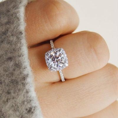 China New FASHIONABLE Flawless Big Rings Diamond Rings Luxury Elegance Place Engagement Wedding Ring Zircon Jewelry Women Fashion Accessories for sale