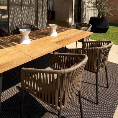 China Modern Design Expandable Home Dining Set Outdoor Dining Chair for sale