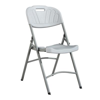 China Weather Outdoor Furniture Portable Plastic Sturdy Folding Chairs With Metal Legs For Camping/Outdoor Picnic/Party Garden Chair for sale