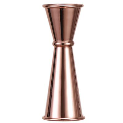 China New 304 stainless steel classic/postmodern measuring cups, ounce cup, double head curling cocktail shaker for sale