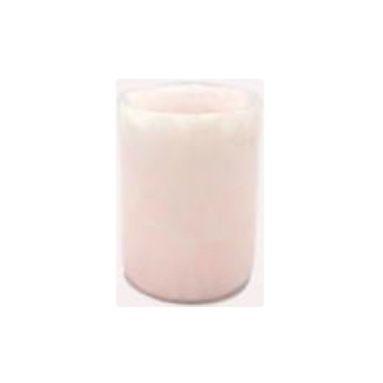 China 100% Fancy Stone Natural Marble Workmanship Natural Stone Pink Onyx Candle Jar Holder for sale