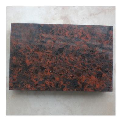 China Countertops Stone Slab EUROPEAN Red Granite Artificial Quartz for sale