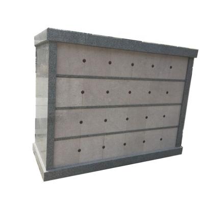 China Gray Granite Monument Niche Modern Columbarium for sale