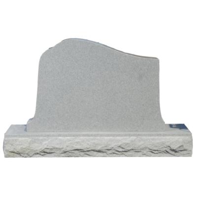 China Traditional Natural White Marble Tombstones Headstones Straight Mausoleum EUROPEAN Design for sale