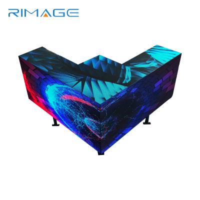 China P5 Indoor Full Color Triangle LED DJ Console LED Display Screen For Club for sale