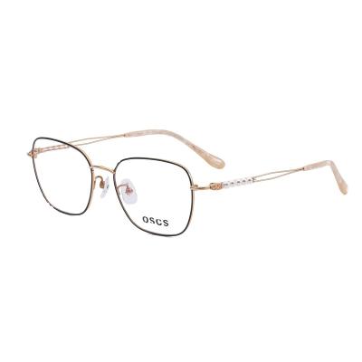 China Protect Custom Logo Trendy Luxury China Eyeglasses Titanium Frames Prescription Manufacturer Wholesale for sale