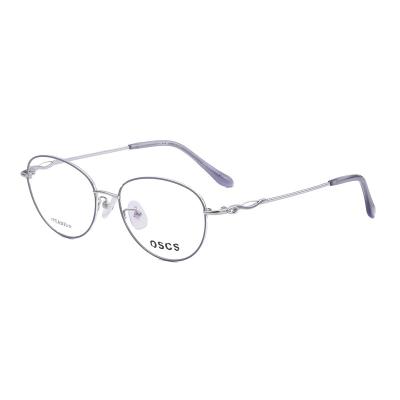 China Wholesale Prescription Classic Business Casual High Quality Glasses Frame Titanium For Women 2022 for sale