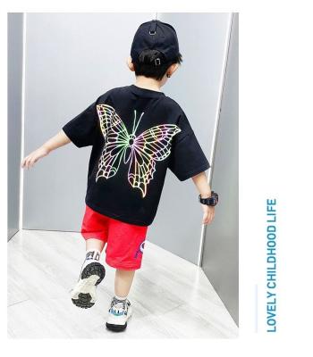 China 3m Reflection Print Kids QUICK DRY T-shirt for sale