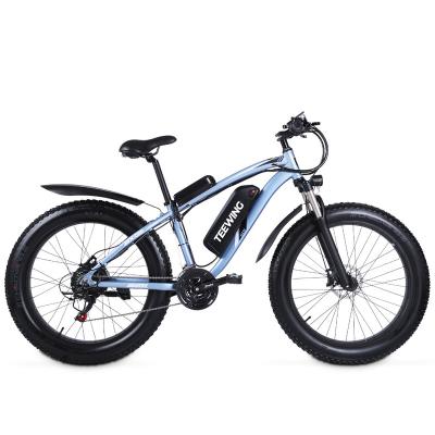 China 26 Inch Fat Tire Electric Road Bike Aluminum Alloy Mountain Electric Bike 48V 1000W for sale