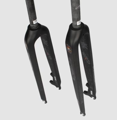 China Mountain bikes full carbon fiber front fork 26/27.5/29 inch mountain bike full carbon hard fork for sale