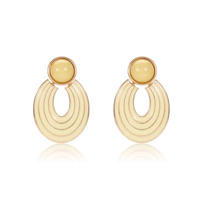 China SISSLIA Earring Hot Selling Good Quality Cheap Alloy Gold Plated Fashion Jewelry Earrings for sale