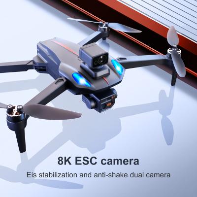 China App-Controlled K911 MAX Grey Color Professional Dual HD Camera Drone 5G Wifi Brushless Obstacle Avoidance Foldable Drone for sale