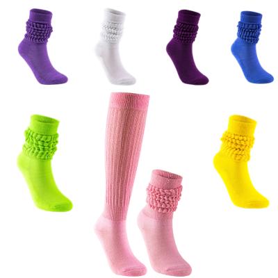 China Wholesale QUICK DRY Uron 2021 Most Popular Colorful Calcetines Ladies Stacked Media Cotton Slouch Socks For Women Slouch Socks for sale