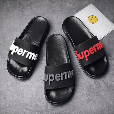 China 2021 Outsole PVC Air Cushion Slide Mens Rubber Custom OEM CUSHIONING Slides Slippers Mens Slides Size Rubber Slippers Sandals for sale