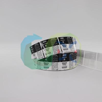 China Waterproof Custom Bottle Label Paper Sticker Self Adhesive Plastic Label Printing for sale